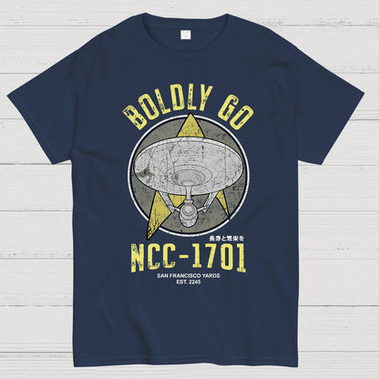Boldly Go Vintage Adventurers Geek T-Shirt