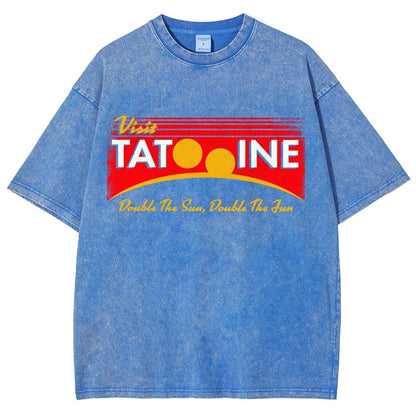 Double The Sun  Double The Fun Vintage Distressed T-shirt