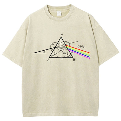 Optical Deconstruction Vintage Distressed T-shirt
