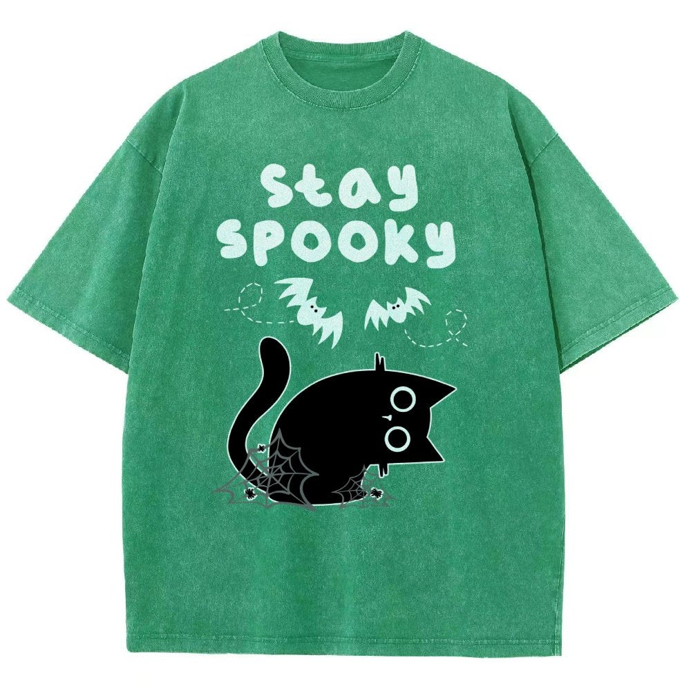 Stay Spooky Vintage Distressed T-shirt
