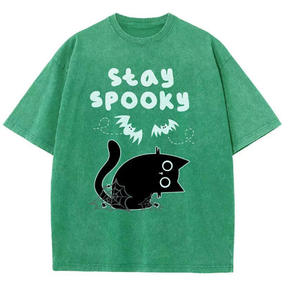 Stay Spooky Vintage Distressed T-shirt