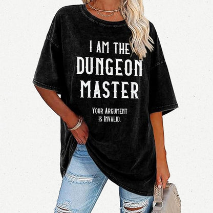 I am The Dungeon Master Nerd Vintage Distressed T-shirt