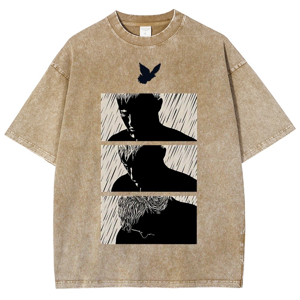 Ending White Vintage Distressed T-shirt