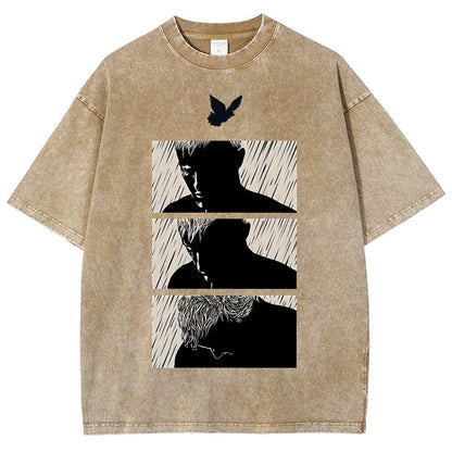 Ending White Vintage Distressed T-shirt