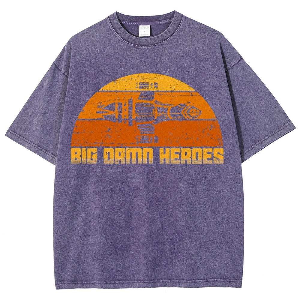 Big Damn Vintage Heroes Vintage Distressed T-shirt