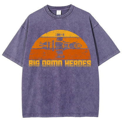 Big Damn Vintage Heroes Vintage Distressed T-shirt