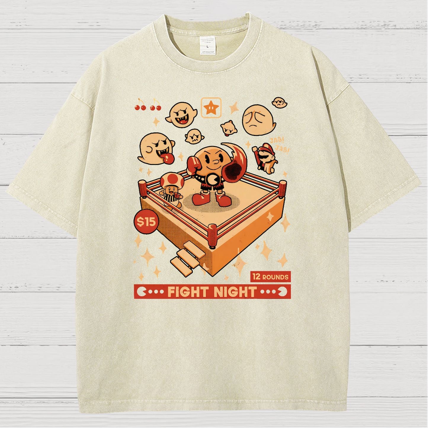 Retro Arcade Showdown Vintage Distressed T-shirt