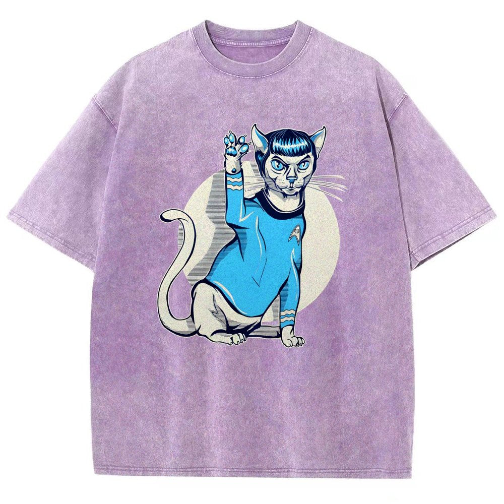 Nap Long and Pros-Purr Vintage Distressed T-shirt