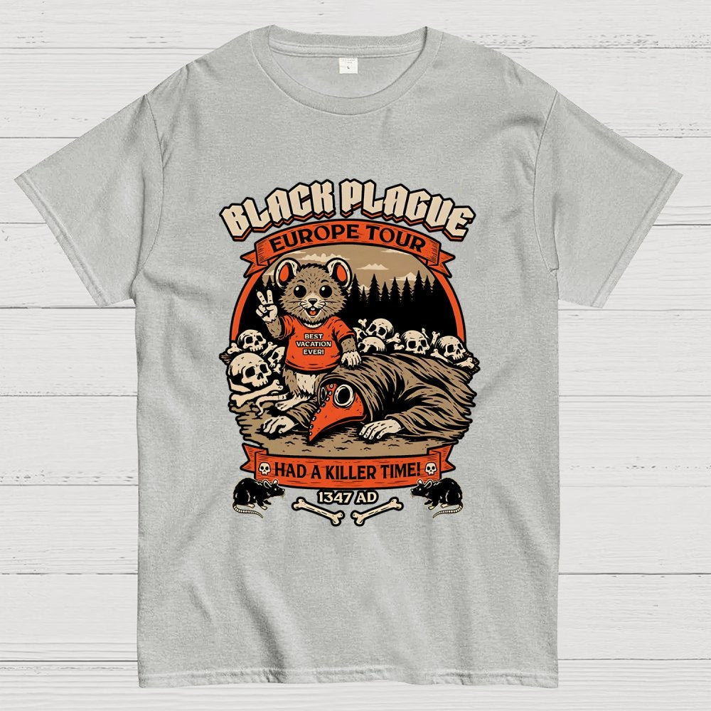 Black Plague Vacation Rat Geek T-Shirt
