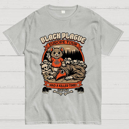 Black Plague Vacation Rat Geek T-Shirt
