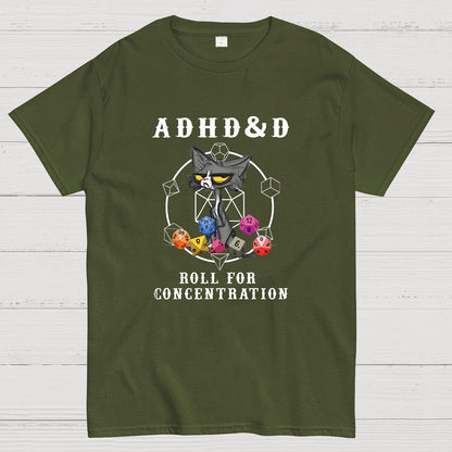 Adhd&Dnd Cat Geeky T-Shirt
