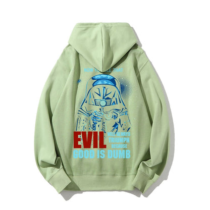 Good Is Dumb Printed Back Unisex Cotton Hoodie