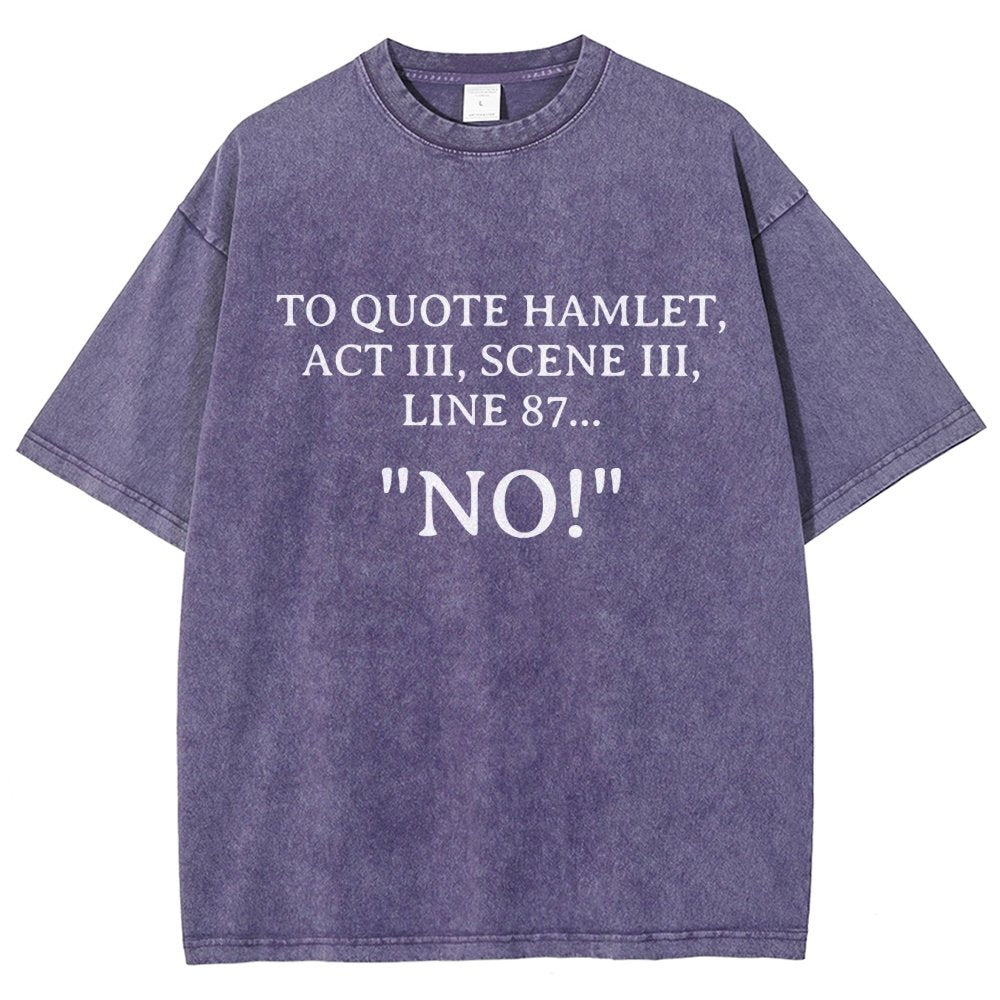 Shakespeare To Quote Hamlet Vintage Distressed T-shirt