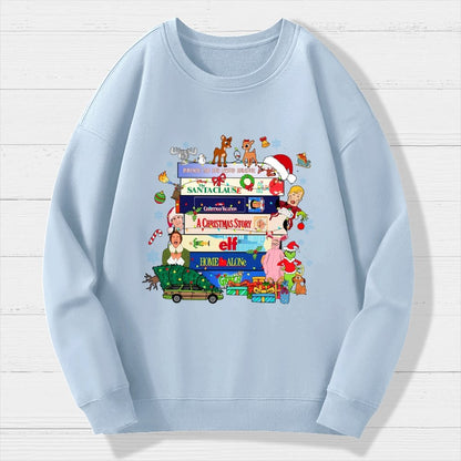 90s Style Christmas Geek Cotton Sweatshirt