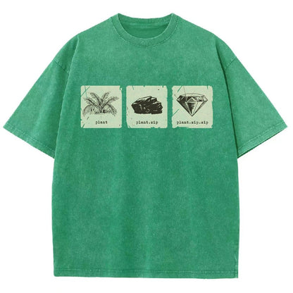 Internet Funny Plant.zip.zip Vintage Distressed T-shirt