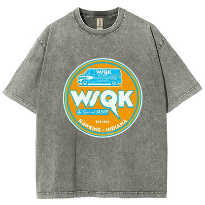 WSQK the Squawk Vintage Distressed T-shirt