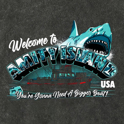 Great White Shark Vintage Distressed T-shirt
