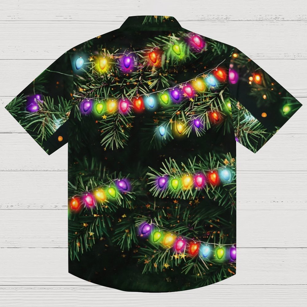 Christmas Art Decorative Light Print Geek Shirt