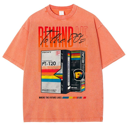 Rewind Me to The 80's Vintage Distressed T-shirt