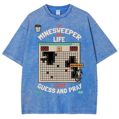 The Minesweeper Philosophy Vintage Distressed T-shirt