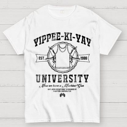 Yippee-Ki-Yay University Geek T-Shirt