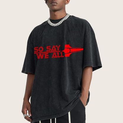 So Say We All Vintage Distressed T-shirt