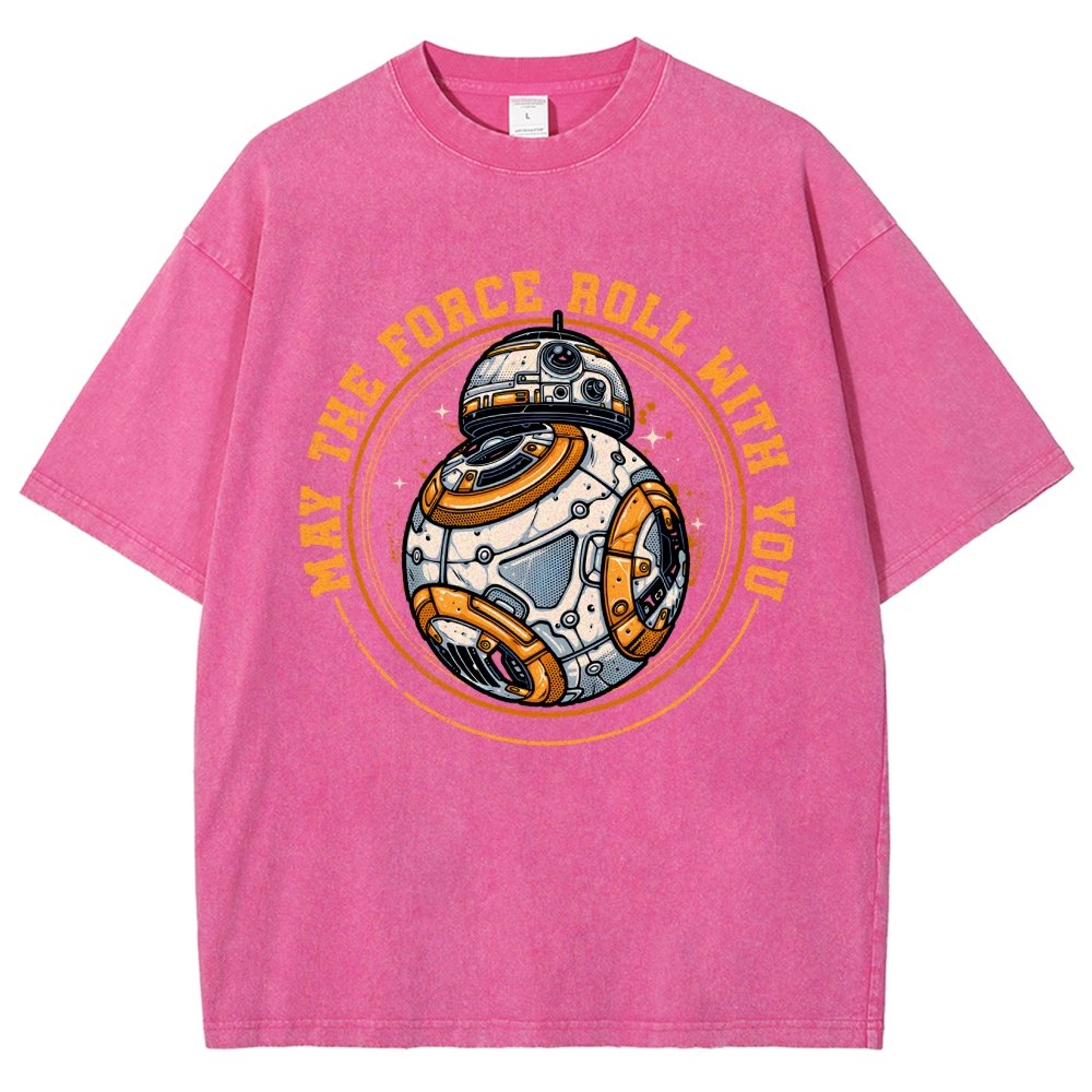 May the power roll with you Vintage Distressed T-shirt