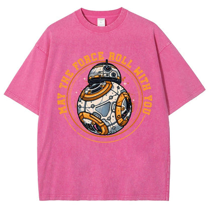 May the power roll with you Vintage Distressed T-shirt