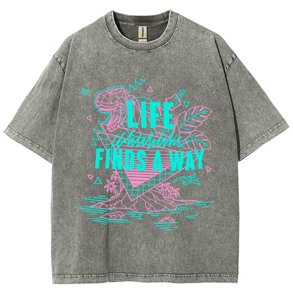 Life Finds A Way Vintage Distressed T-shirt