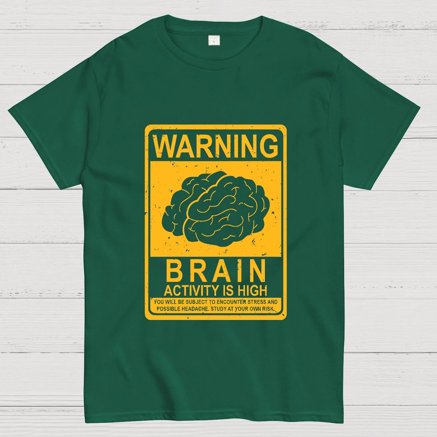 Warning Brain Activity Is High Geeky T-Shirt