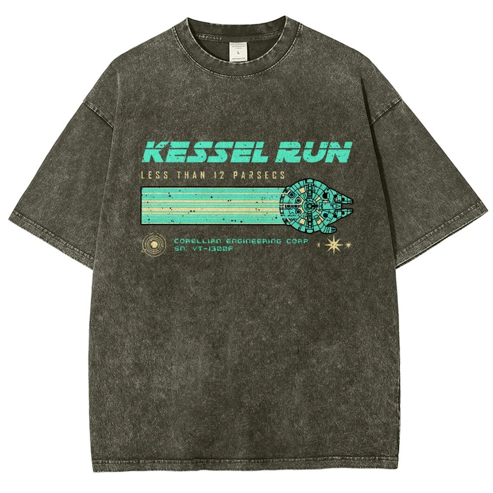 Retro Vintage Parsecs Vintage Distressed T-shirt