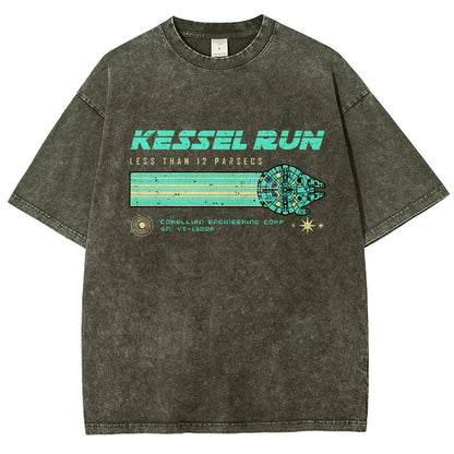 Retro Vintage Parsecs Vintage Distressed T-shirt