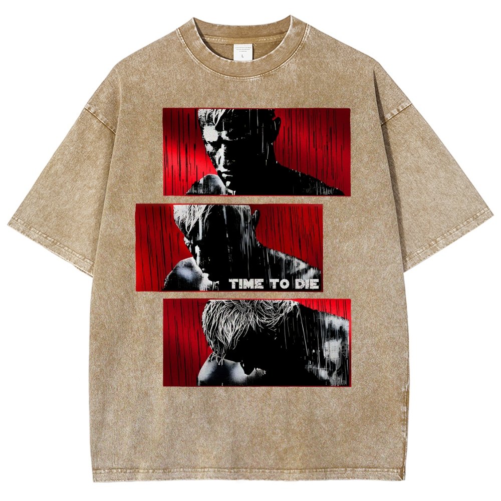 Time to die Vintage Distressed T-shirt