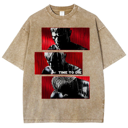 Time to die Vintage Distressed T-shirt