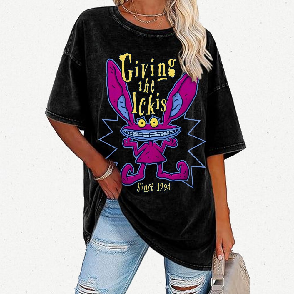 Giving The Ickis Vintage Distressed T-shirt