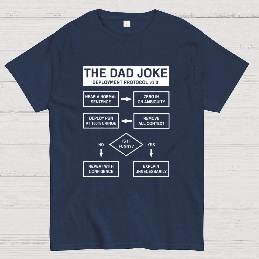 Dad Jokes Cringe Deployment Protocol Geek T-Shirt