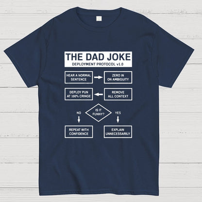 Dad Jokes Cringe Deployment Protocol Geek T-Shirt