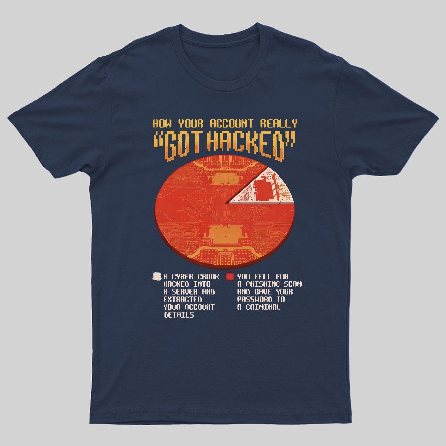 Cyber Security Funny White Hat Hacker Geeky T-Shirt