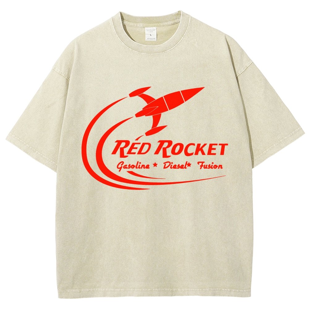 Red Rocket Fuel Vintage Distressed T-shirt
