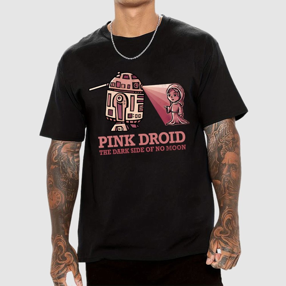 Pink Droid Geek T-Shirt