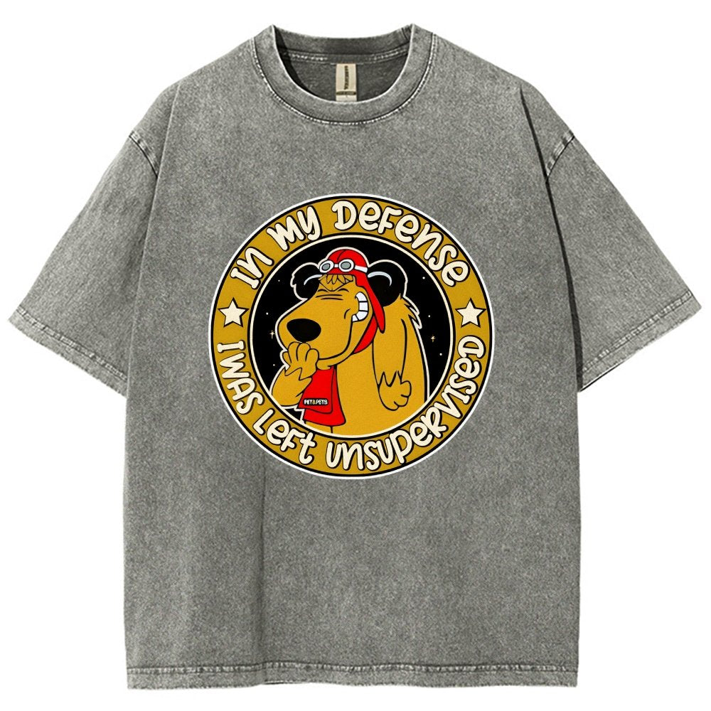 In My Defense I Was Left Unsupervised Vintage Distressed T-shirt