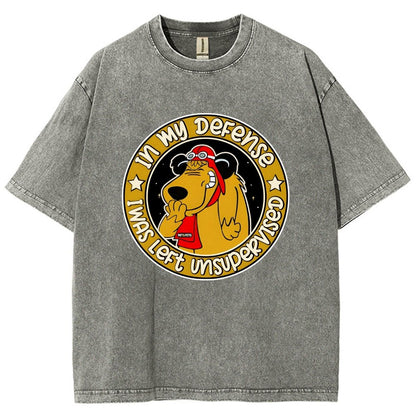 In My Defense I Was Left Unsupervised Vintage Distressed T-shirt