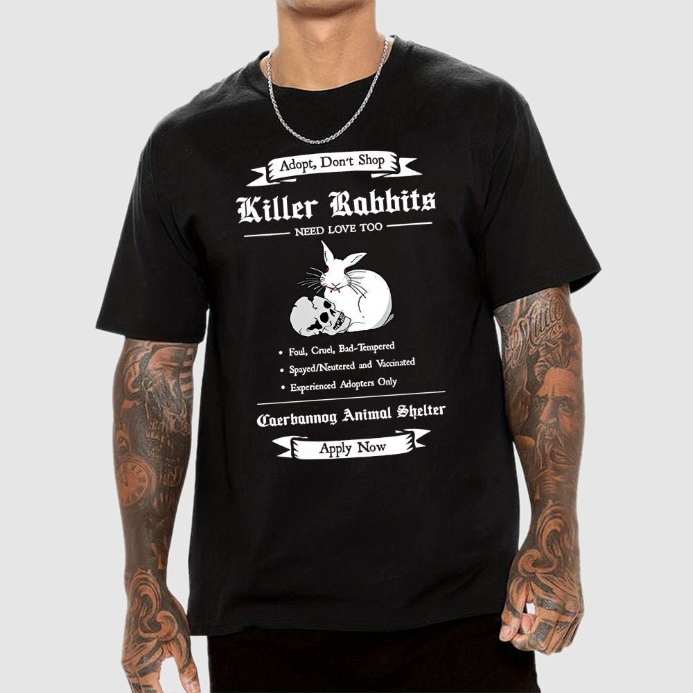 Adopt a Killer Rabbit Geek T-Shirt