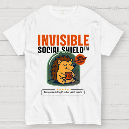 Invisible Social Shield Geek T-Shirt