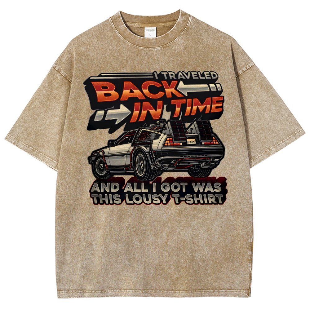 Time Travel Vintage Distressed T-shirt