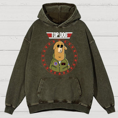 Top Dog!Vintage Distressed Hoodie
