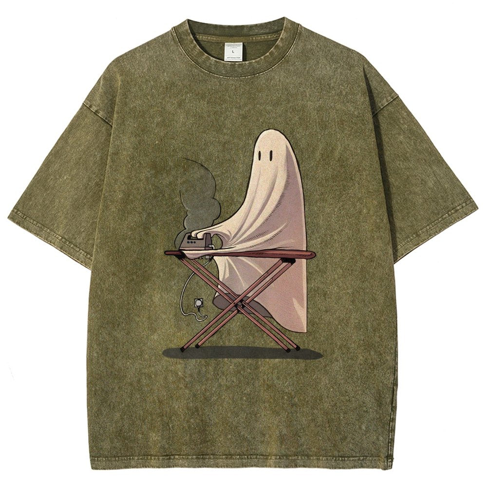 Self-Ironing Vintage Distressed T-shirt
