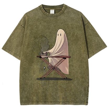 Self-Ironing Vintage Distressed T-shirt