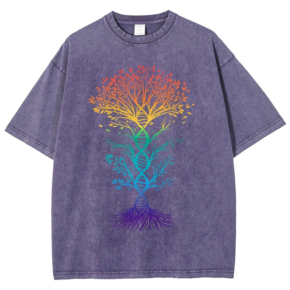 DNA Tree Of Life Science Vintage Distressed T-shirt