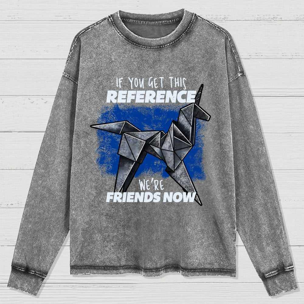 Origami Dreams Washed Long Sleeve Tee